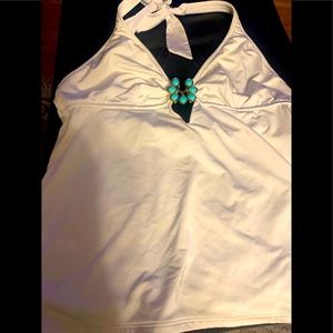 Trina Turk tankini top only sz 8